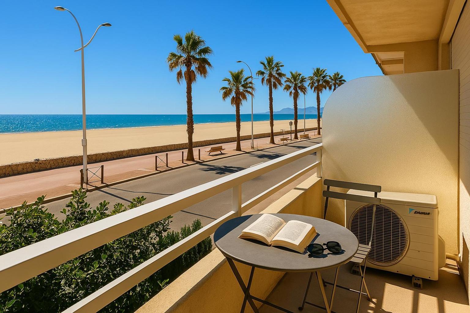 "Plage" Splendide Vue Mer Depuis La Chambre Et Le Salon Cuisine, 20M De La Plage! Canet-en-Roussillon Zewnętrze zdjęcie
